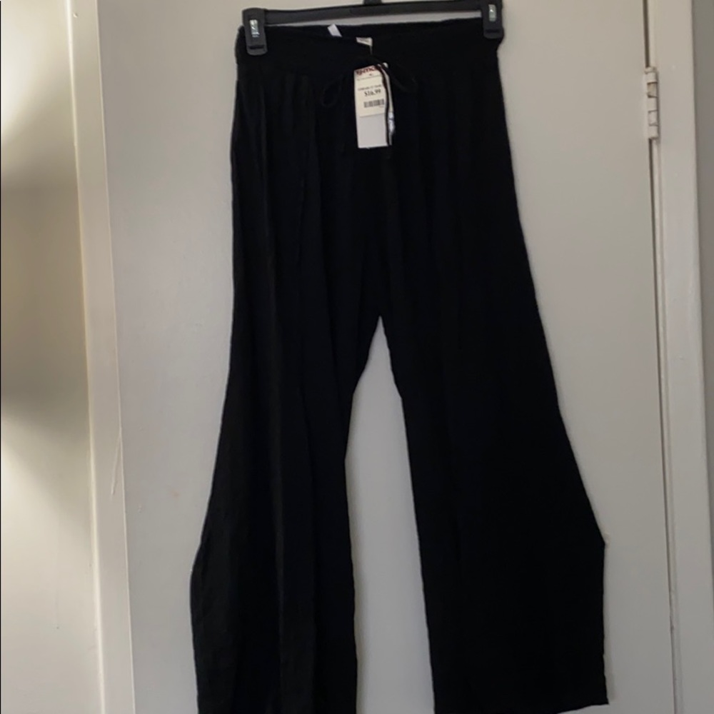 Black sheer beach pants (Never worn)